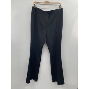 Design Collective Pants Women 12 Black Flat Front Bootcut Leg High Waist NWOT